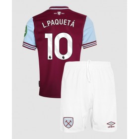 Dětské fotbalový komplet West Ham United Lucas Paqueta #10 Domácí košile 2024-25 Krátkým Rukávem